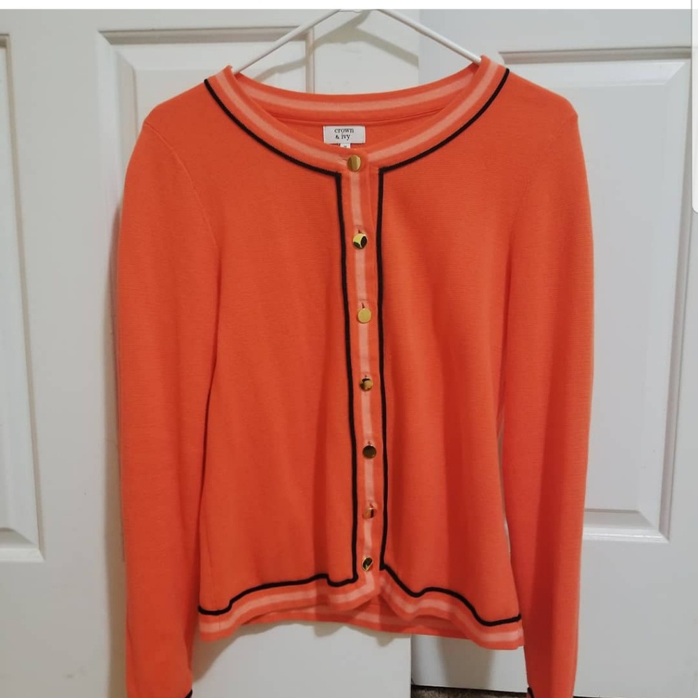 Orange Cardigan